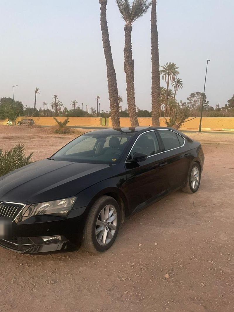 Our black saloon car