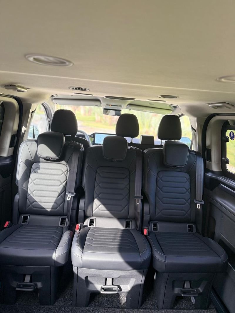 Rear passenger seats inside our van